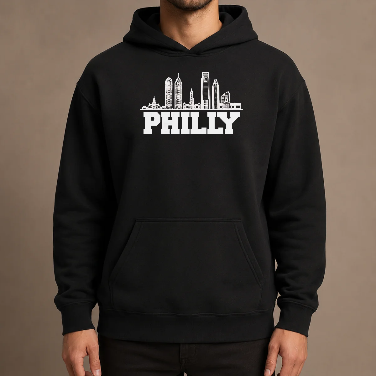Funny Official Philly Skyline Apparel Philadelphia City Silhouette Hoodie