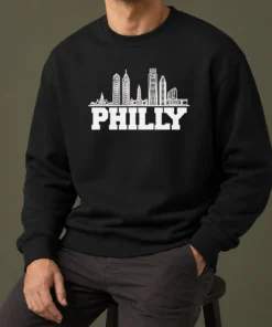Funny Official Philly Skyline Apparel Philadelphia City Silhouette Sweater