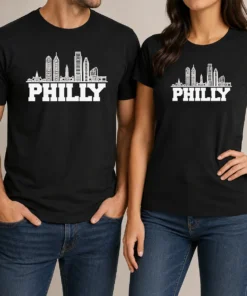 Funny Official Philly Skyline Apparel Philadelphia City Silhouette