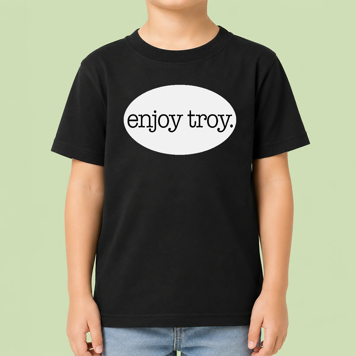 Funny Original Enjoy Troy City New York Local Kids T-Shirt