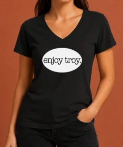 Funny Original Enjoy Troy City New York Local V-Neck Shirt