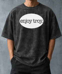 Funny Original Enjoy Troy City New York Local Washed T-Shirt