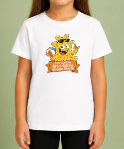 Funny Pretty Brain Eating Amoeba Survival Minimalist Kids T-Shirt