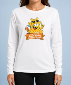 Funny Pretty Brain Eating Amoeba Survival Minimalist Long Sleeve Shirt