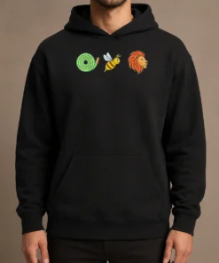 Good Funny Hose Bee Lion Rebus Wordplay Visual Pun Hoodie
