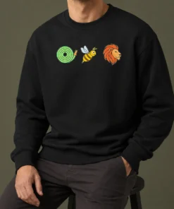 Good Funny Hose Bee Lion Rebus Wordplay Visual Pun Sweater