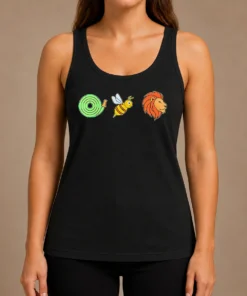 Good Funny Hose Bee Lion Rebus Wordplay Visual Pun Tank Top