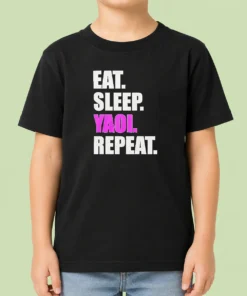 Good Hot Eat Sleep Yaoi Repeat Anime Manga Otaku Kids T-Shirt