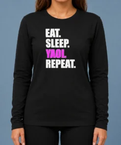 Good Hot Eat Sleep Yaoi Repeat Anime Manga Otaku Long Sleeve Shirt