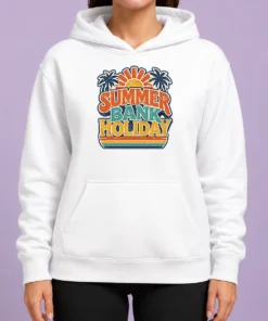 Good Hot Vintage Retro Summer Bank Holiday Palm Sunburst Hoodie
