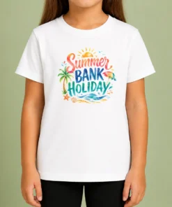 Good Hot Watercolor Summer Bank Holiday Beach Palm Starfish Kids T-Shirt