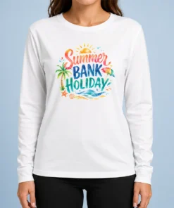Good Hot Watercolor Summer Bank Holiday Beach Palm Starfish Long Sleeve Shirt