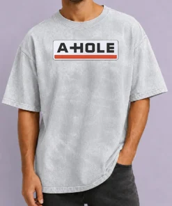 Good Original A Hole Sarcastic Insult Slang Washed T-Shirt