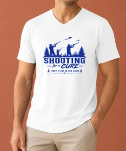 Good Original Shooting For A Cure Ron'S Fight Is Our Fight V-Neck Shirt