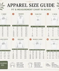 Size chart for Good Original The Book That Made Me Fall In Love With Reading Was with measurements in inches and cm to help choose the right fit