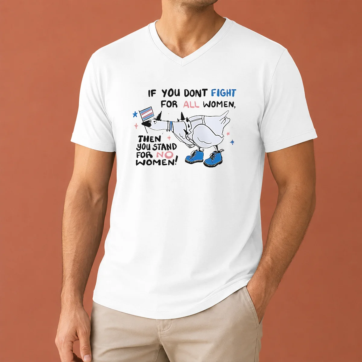 Good Pretty If You Don'T Fight V-Neck Shirt Good Pretty If You Don'T Fight V-Neck Shirt