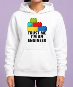 Happy Nice I'M An Engineer Building Blocks Brick Toy Builder Hoodie