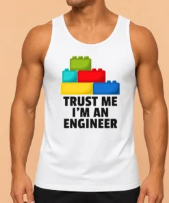 Happy Nice I'M An Engineer Building Blocks Brick Toy Builder Tank Top