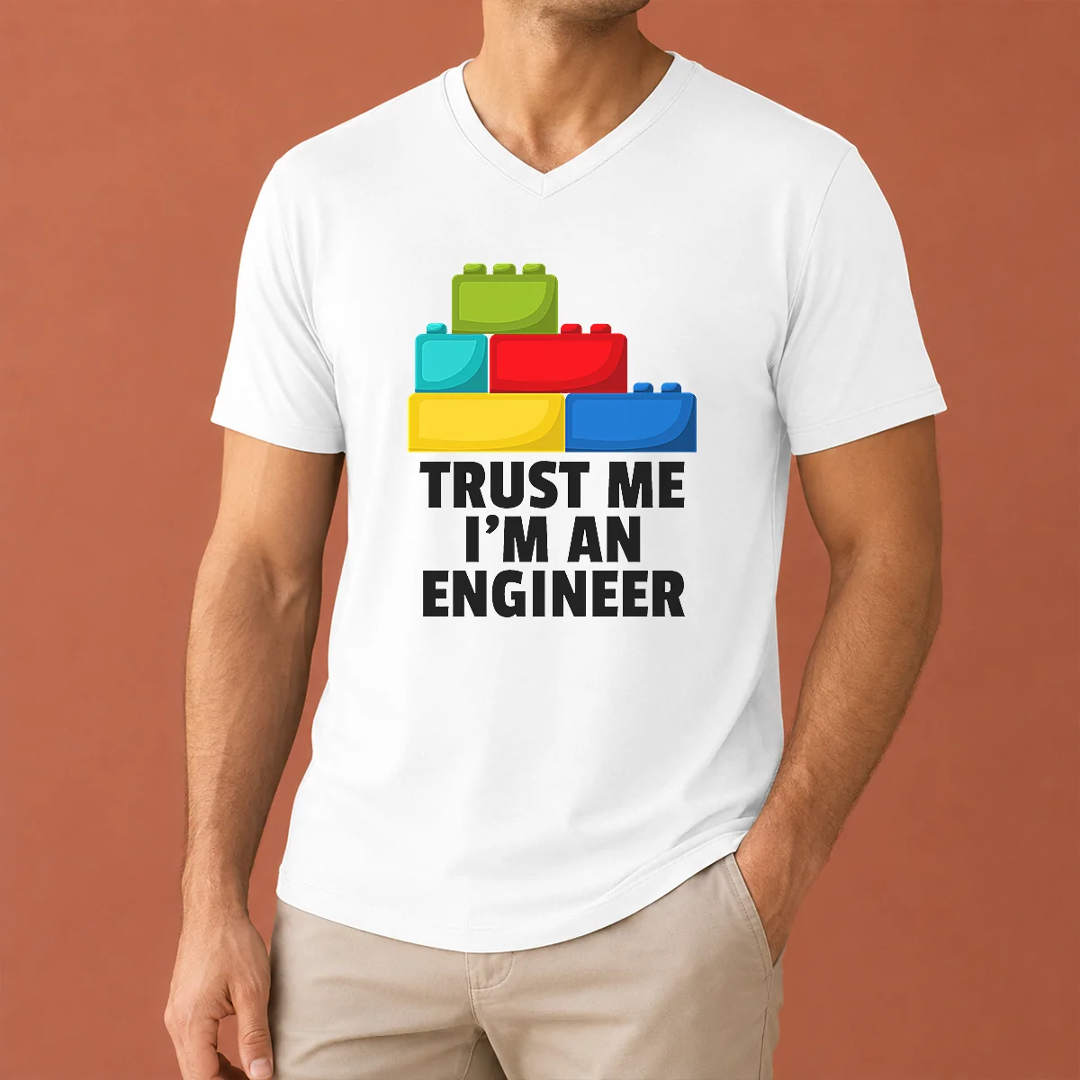 Happy Nice I'M An Engineer Building V-Neck Shirt Happy Nice I'M An Engineer Building V-Neck Shirt