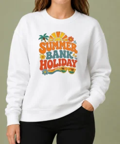 Happy Pretty Retro 70s Summer Bank Holiday Flower Power Sweater
