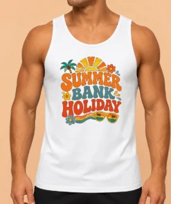 Happy Pretty Retro 70s Summer Bank Holiday Flower Power Tank Top