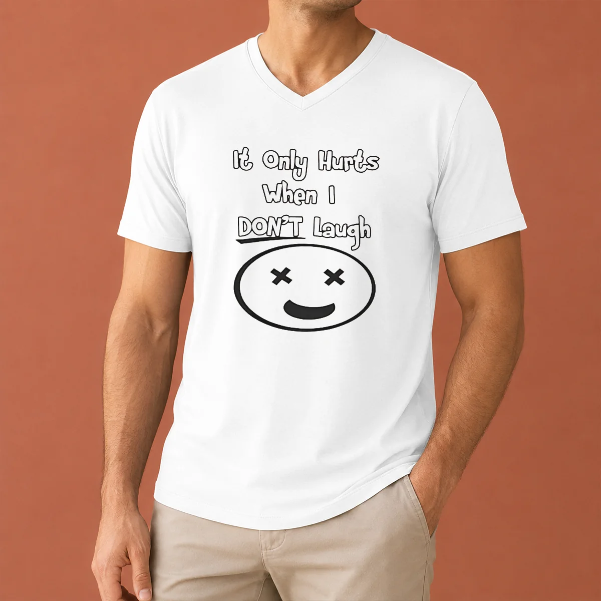 Hot Awesome It Only Hurts When V-Neck Shirt Hot Awesome It Only Hurts When V-Neck Shirt
