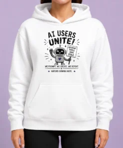 Hot Funny AI Users Unite We We Create We Repeat Hoodie