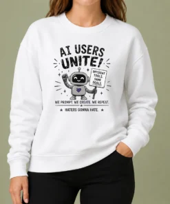 Hot Funny AI Users Unite We We Create We Repeat Sweater