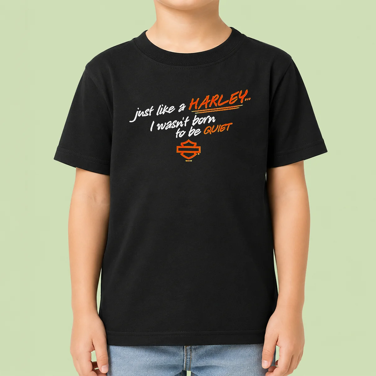 Hot Funny Just Like A Harley I Wasn't Born To Be Quiet Shirt - Image 9