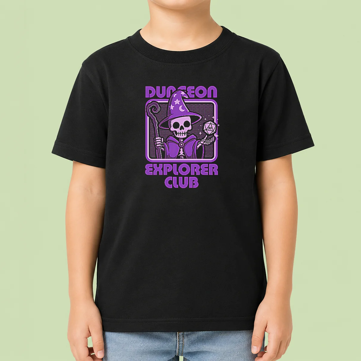 Hot Good RPG Mage Skull Kids T-Shirt