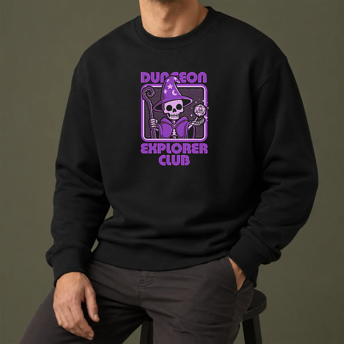 Hot Good RPG Mage Skull Sweater