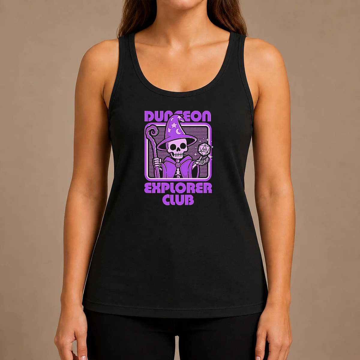 Hot Good RPG Mage Skull Tank Top