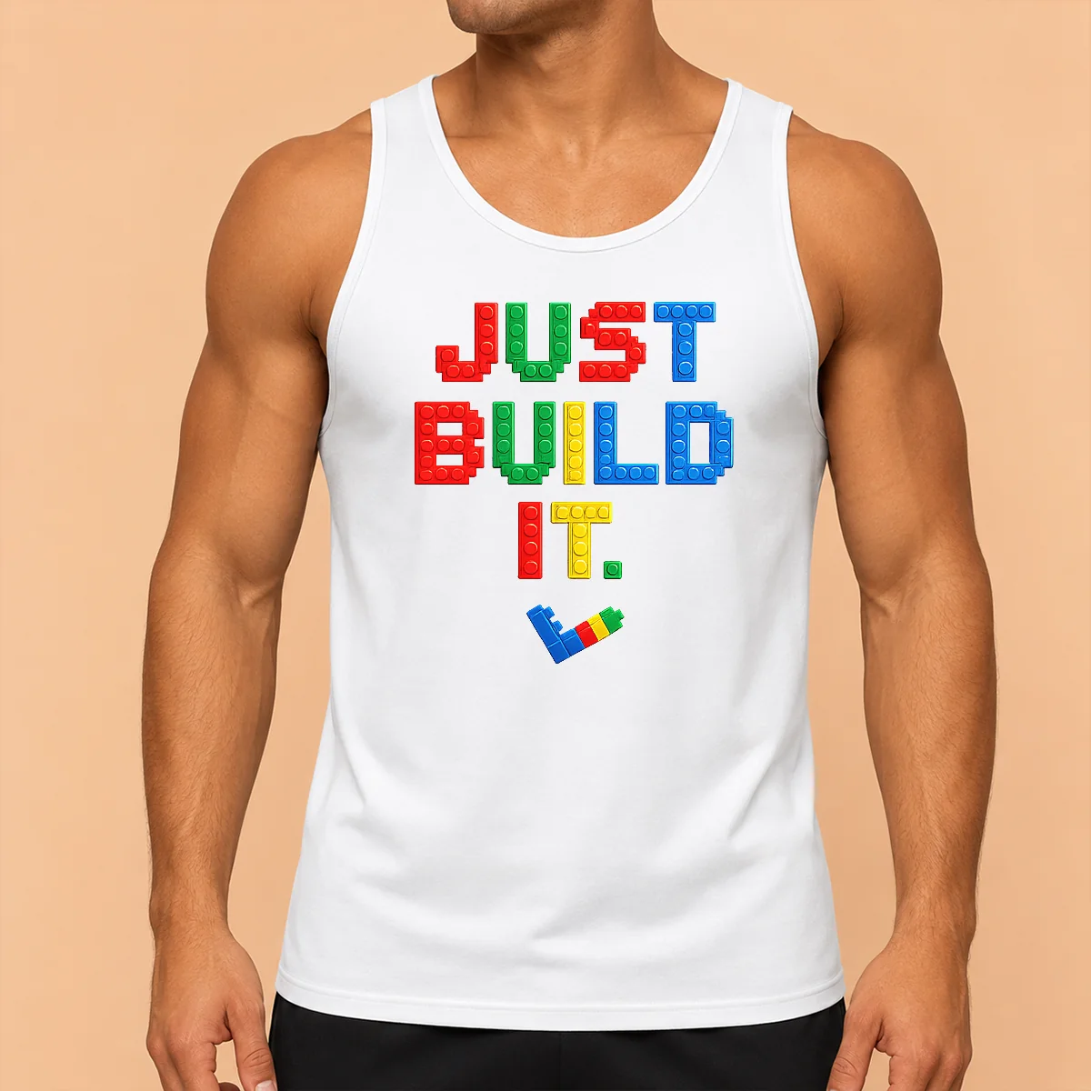 Hot Nice Just Build It Master Builder Building Block Tank Top