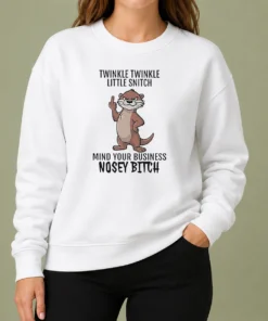 Hot Nice Twinkle Twinkle Little Snitch Mind Your Business Nosey Bitch Otter Sweater