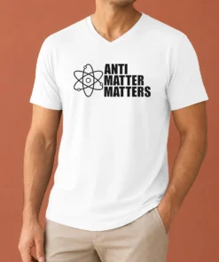 Hot Official Anti Matter Matters Science Atom Physics V-Neck Shirt