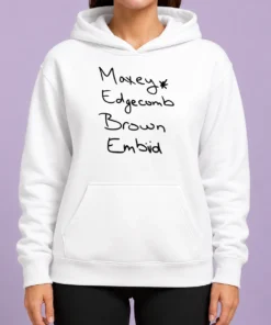 Hot Official Maxey Edgecomb Brown And Embiid Philadelphia 76ers Players Hoodie