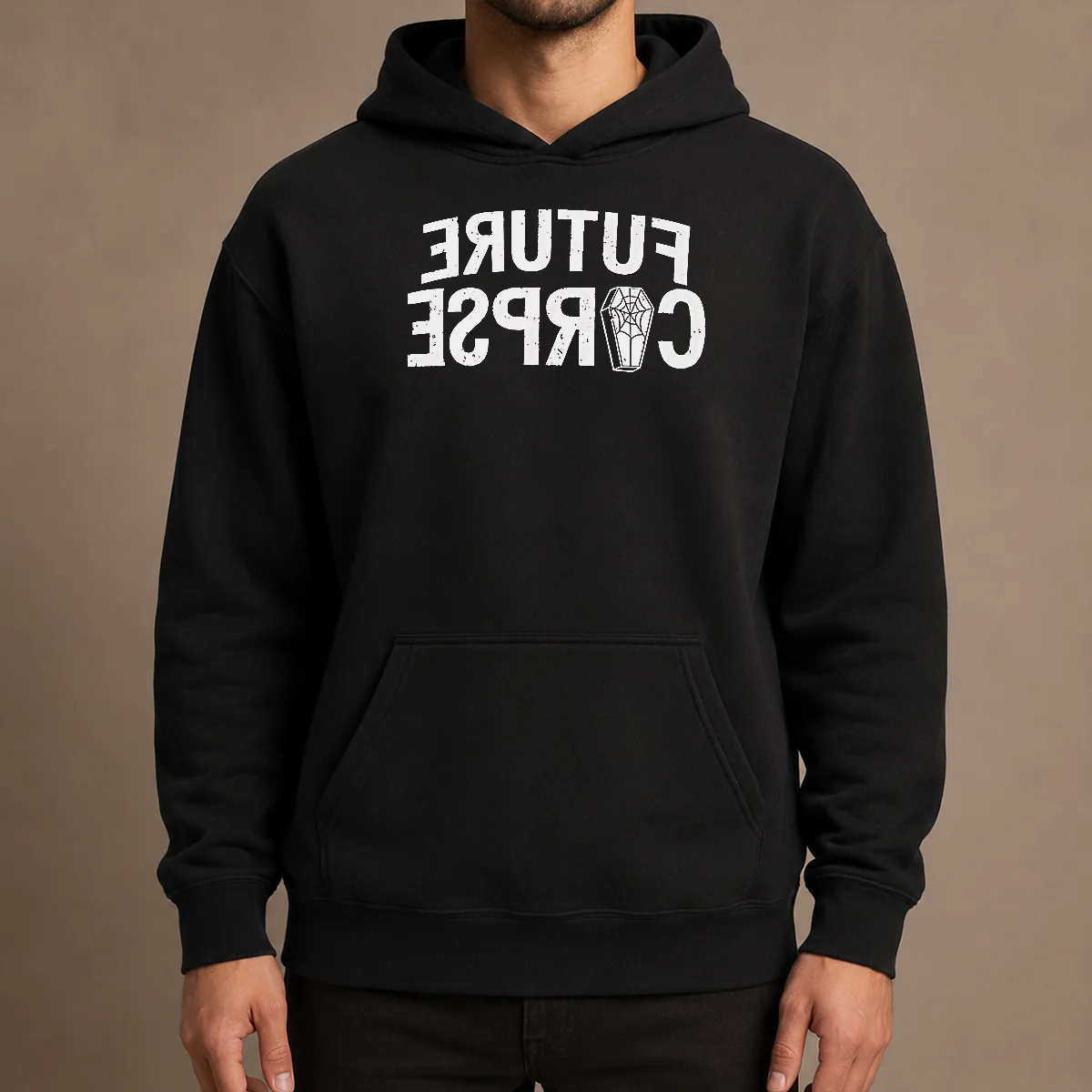 Hot Original Distressed Future Corpse With Coffin Hoodie
