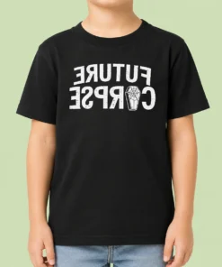 Hot Original Distressed Future Corpse With Coffin Kids T-Shirt