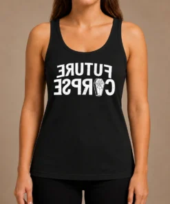 Hot Original Distressed Future Corpse With Coffin Tank Top