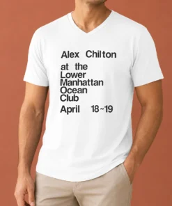 Hot Pretty Alex Chilton At The Lower Manhattan Ocean Club April 18 19 V-Neck Shirt