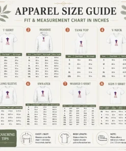 Size chart for Hot Pretty Jesus Christ Is Lord Cross Christian Religious with measurements in inches and cm to help choose the right fit