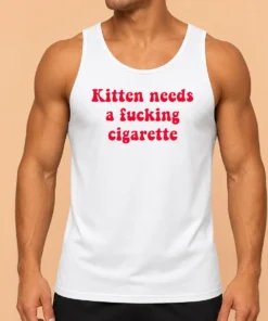Hot Pretty Kitten Needs A Fucking Cigarette Cat Tank Top