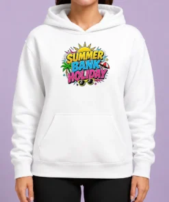 Hot Pretty Pop Art Summer Bank Holiday Comic Halftone Beach Hoodie
