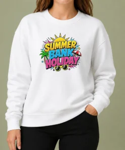 Hot Pretty Pop Art Summer Bank Holiday Comic Halftone Beach Sweater