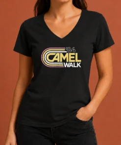 Hot Vintage '84 Camel Walk 1984 Retro V-Neck Shirt
