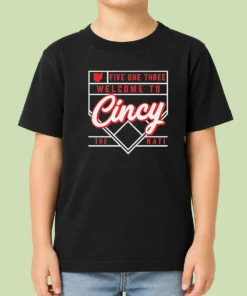 Nice Awesome Five One Three Welcome To Cincy The Nati Kids T-Shirt