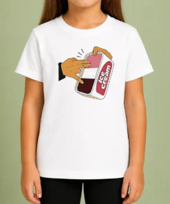 Nice Awesome ICE Cream Fingers Naughty Humor Funny Kids T-Shirt