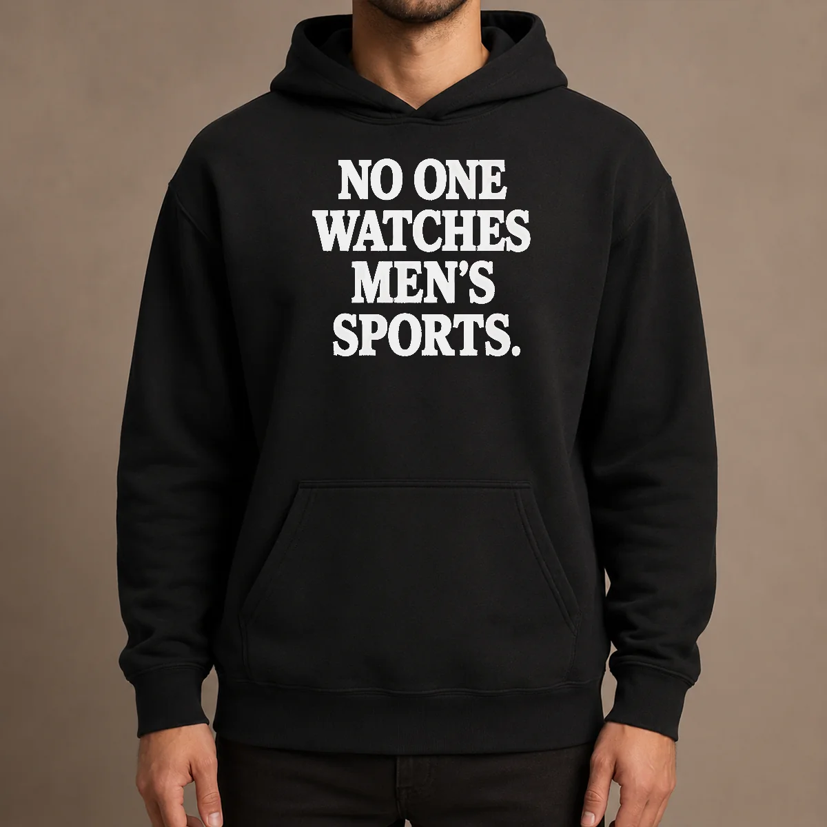Nice Awesome No One Watches Men'S Sports Satire Ironic Hoodie