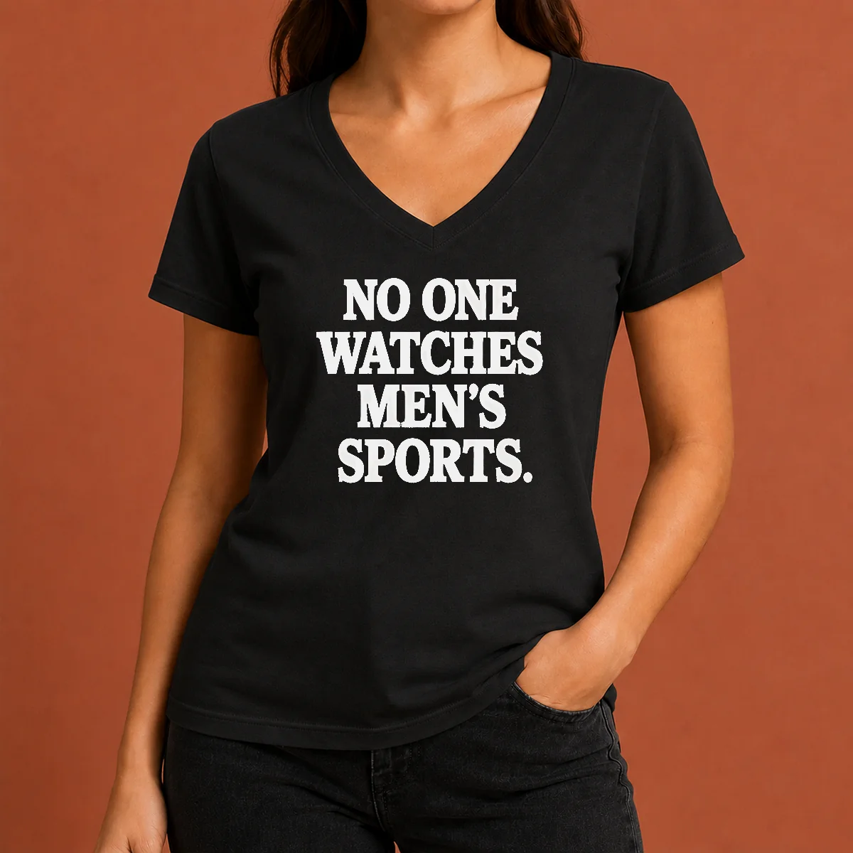 Nice Awesome No One Watches Men'S V-Neck Shirt Nice Awesome No One Watches Men'S V-Neck Shirt