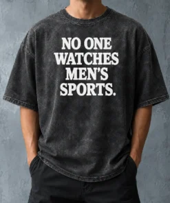 Nice Awesome No One Watches Men'S Sports Satire Ironic Washed T-Shirt